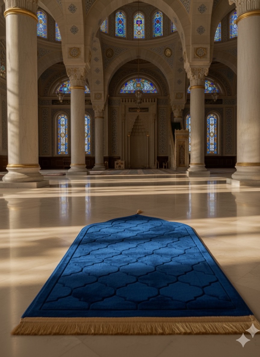 Gebetsteppich + MyDeen Verse - Behälter GRATIS dazu